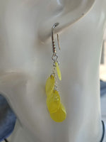 Epoxy resin and Hydrangea necklace and earrings set №S/74 